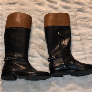 ralph lauren black riding boots